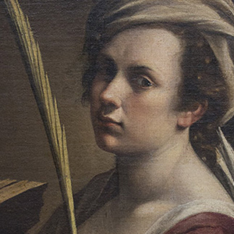 Artemisia Gentileschi in the mirror