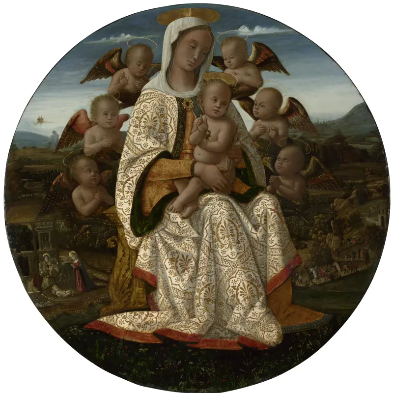 The Virgin and Child with Cherubim